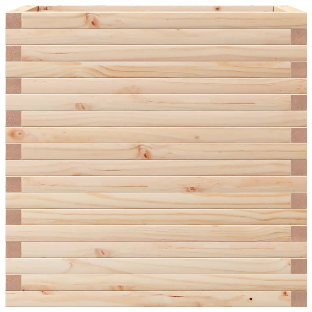 vidaXL Jardinera madera maciza de pino 70x40x68,5 cm