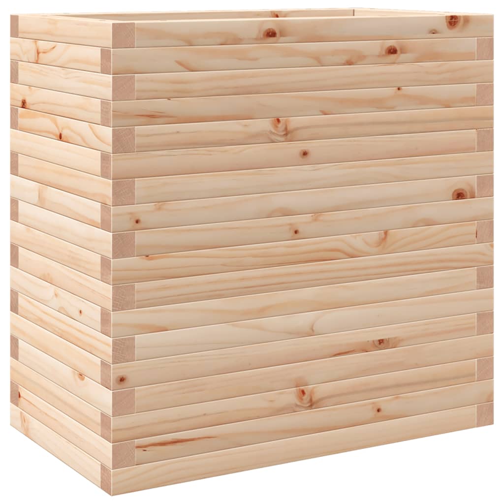 vidaXL Jardinera madera maciza de pino 70x40x68,5 cm