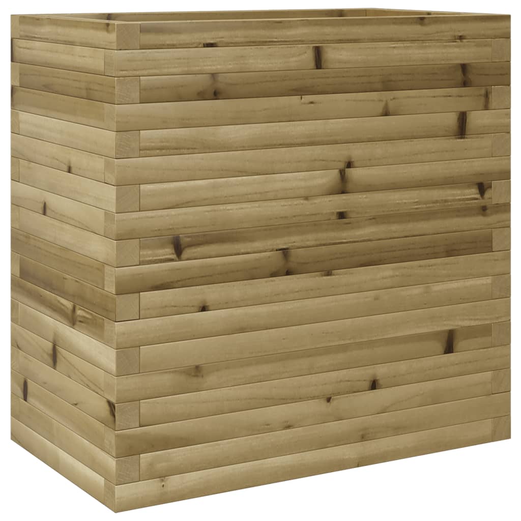 vidaXL Jardinera madera de pino impregnada 70x40x68,5 cm