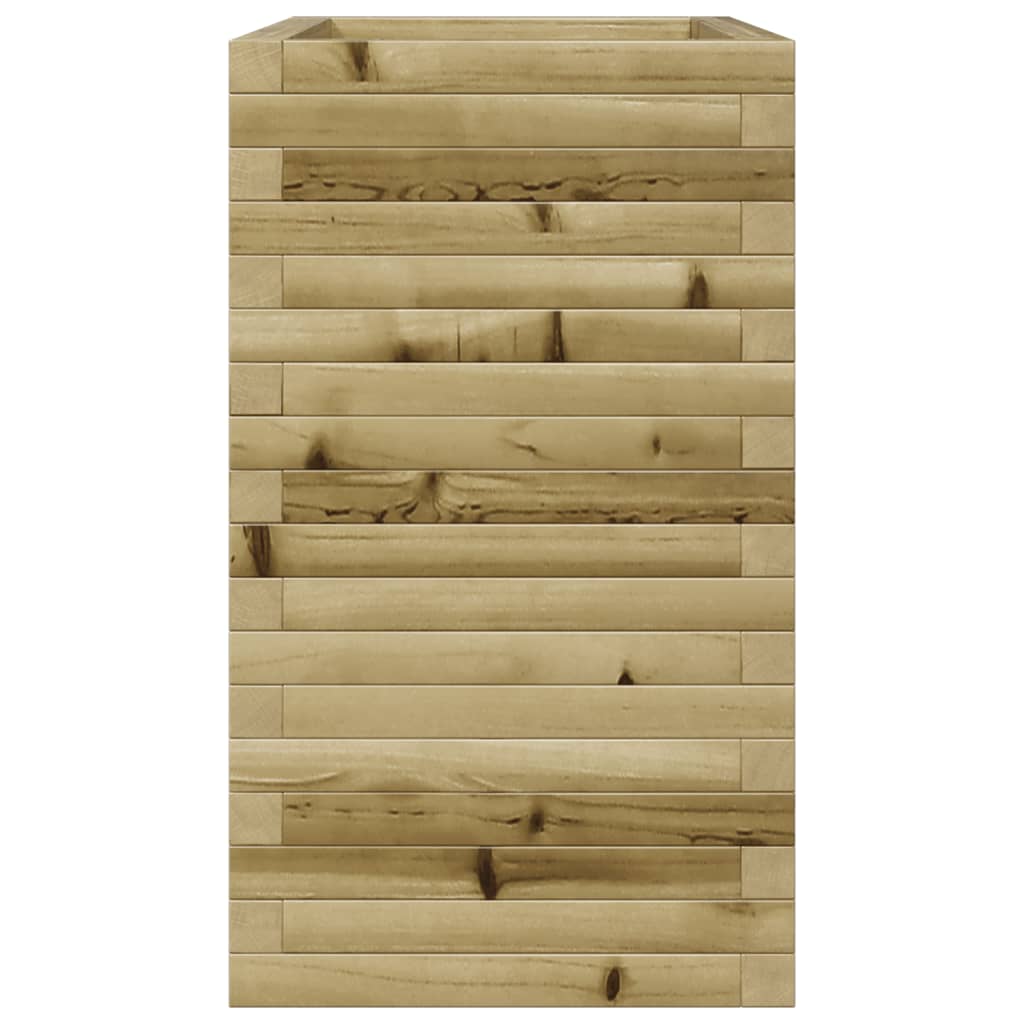 vidaXL Jardinera madera de pino impregnada 70x40x68,5 cm