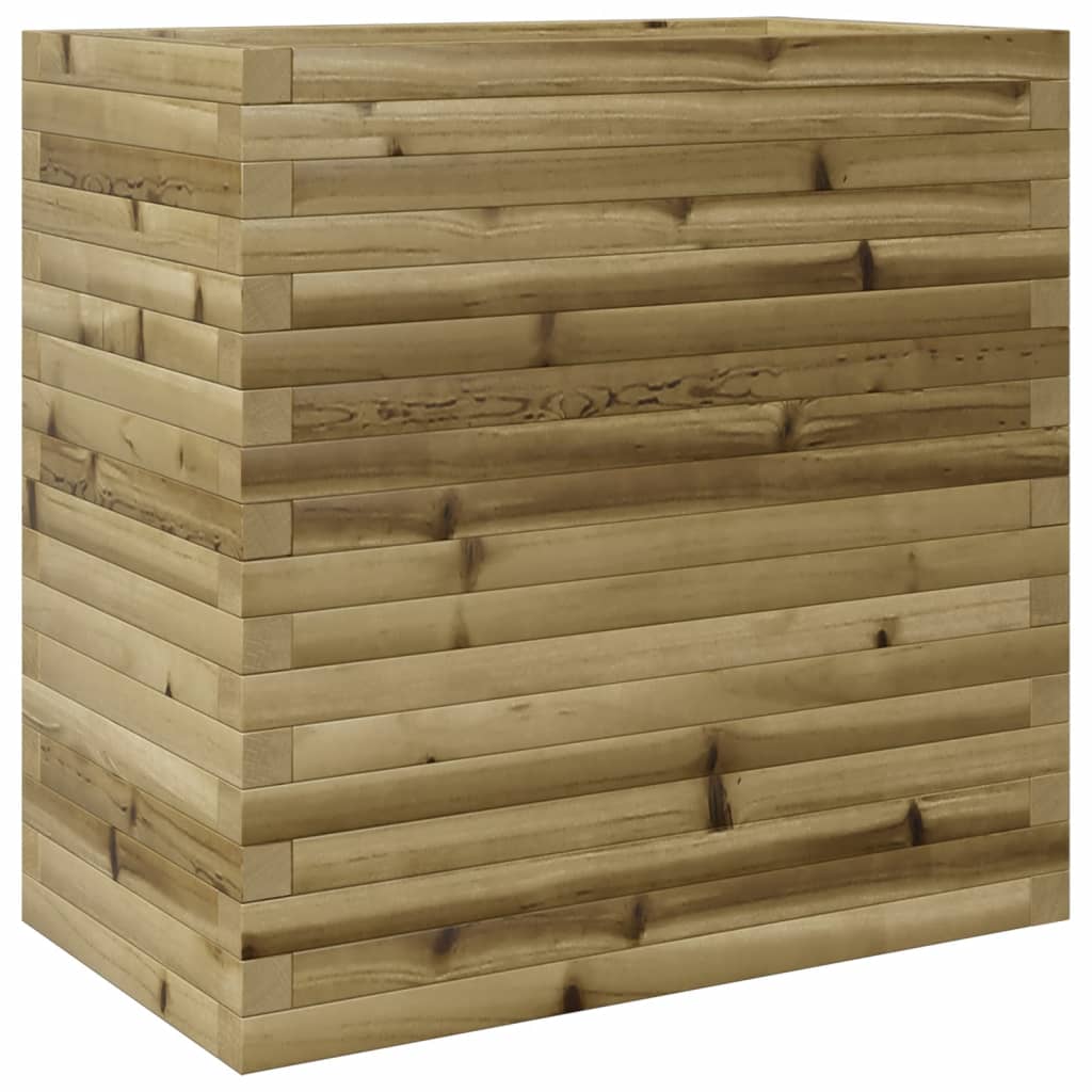 vidaXL Jardinera madera de pino impregnada 70x40x68,5 cm