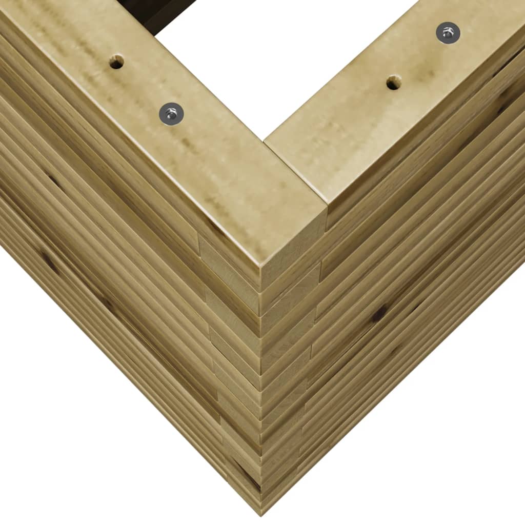 vidaXL Jardinera madera de pino impregnada 70x40x68,5 cm