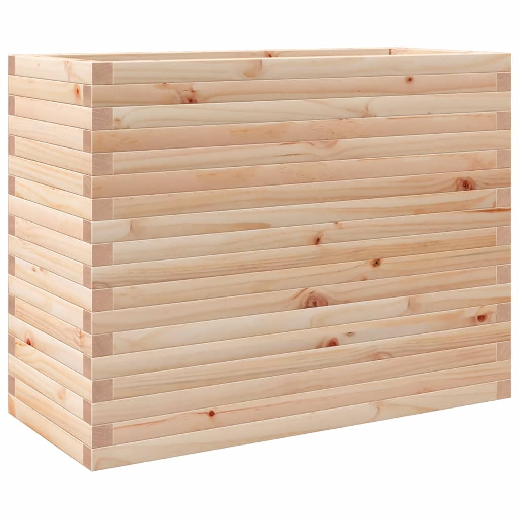 vidaXL Jardinera madera maciza de pino 90x40x68,5 cm