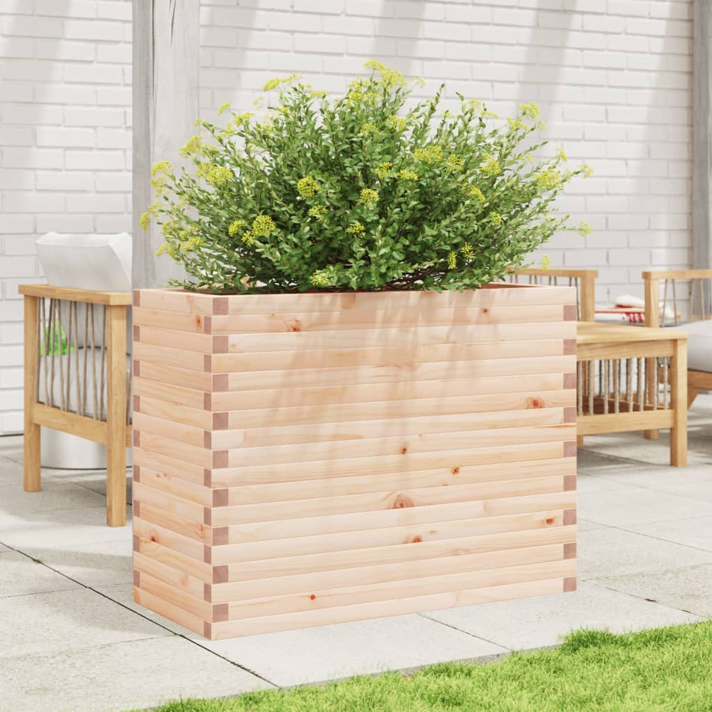 vidaXL Jardinera madera maciza de pino 90x40x68,5 cm