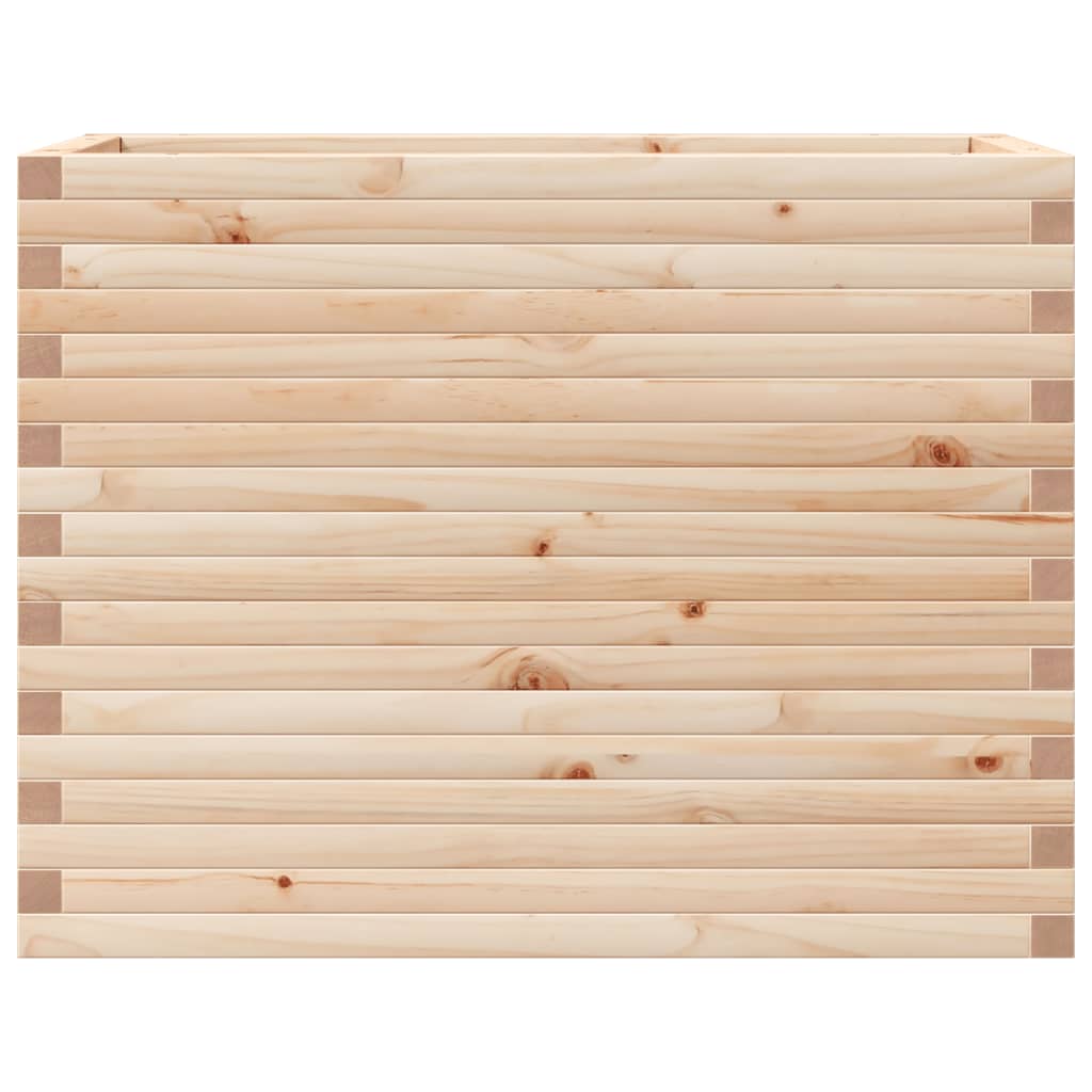 vidaXL Jardinera madera maciza de pino 90x40x68,5 cm