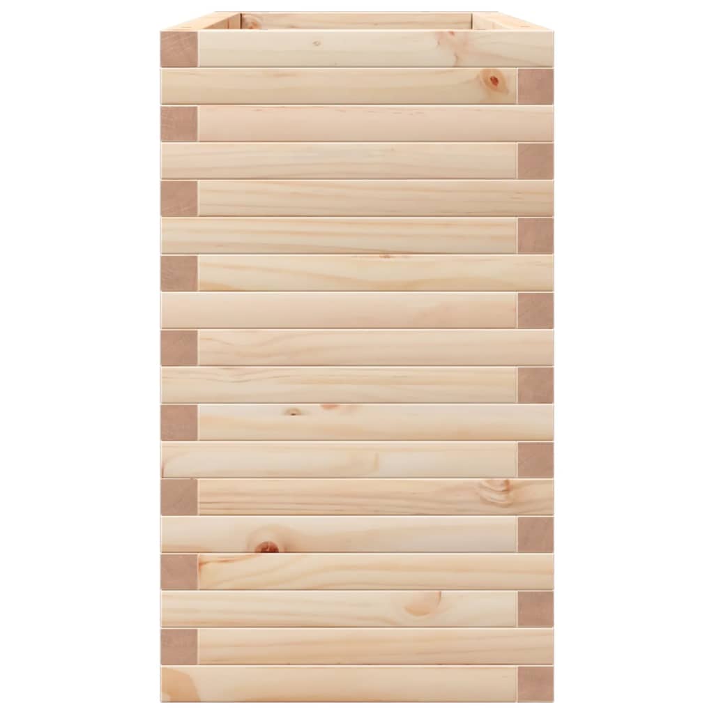 vidaXL Jardinera madera maciza de pino 90x40x68,5 cm