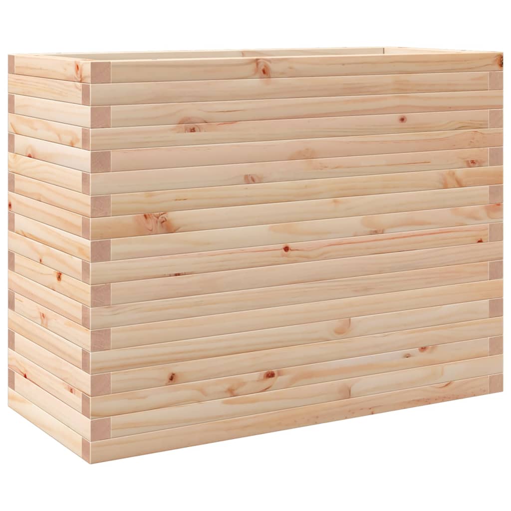 vidaXL Jardinera madera maciza de pino 90x40x68,5 cm