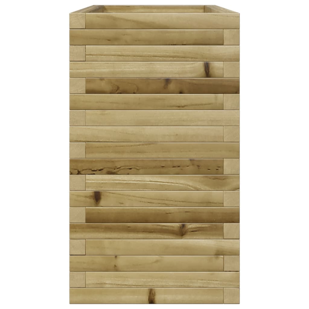 vidaXL Jardinera madera de pino impregnada 90x40x68,5 cm