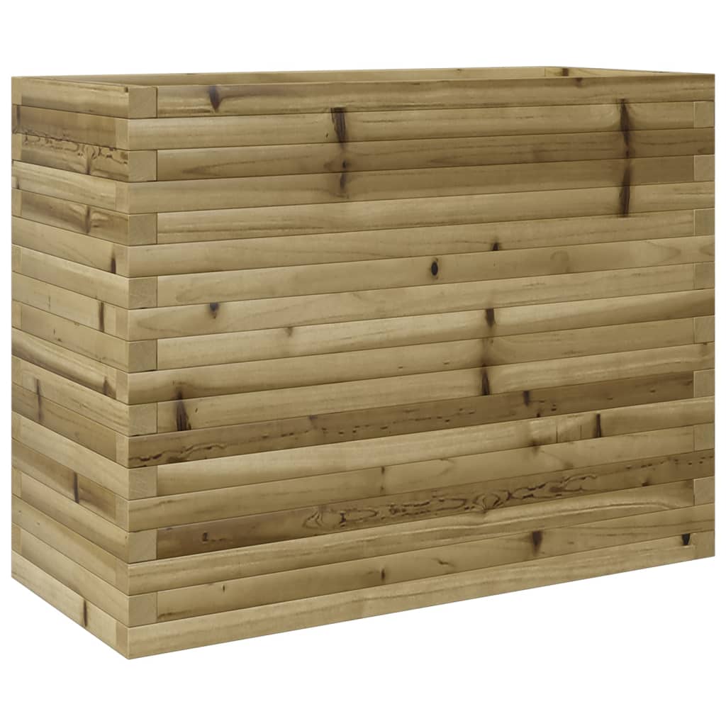 vidaXL Jardinera madera de pino impregnada 90x40x68,5 cm