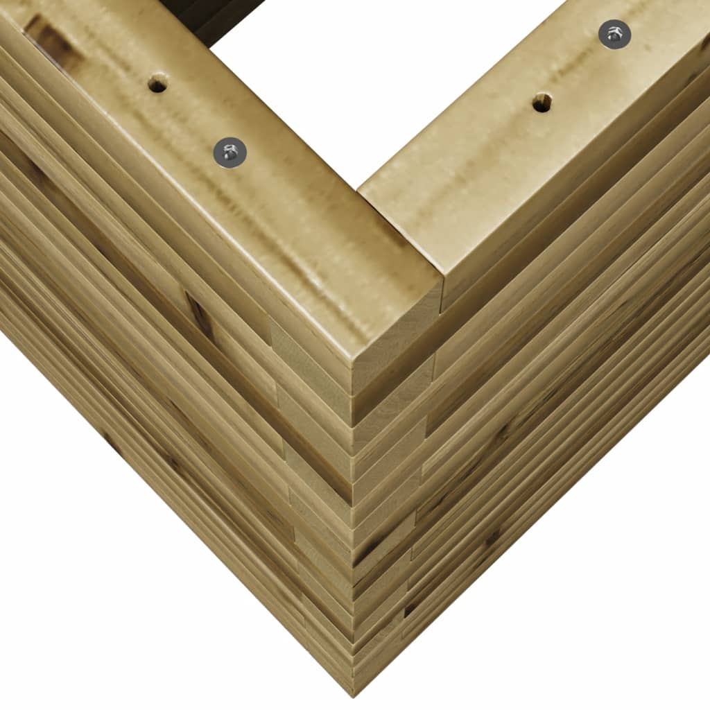 vidaXL Jardinera madera de pino impregnada 90x40x68,5 cm