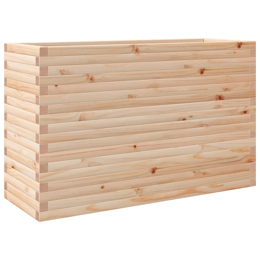 vidaXL Jardinera madera maciza de pino 110x40x68,5 cm