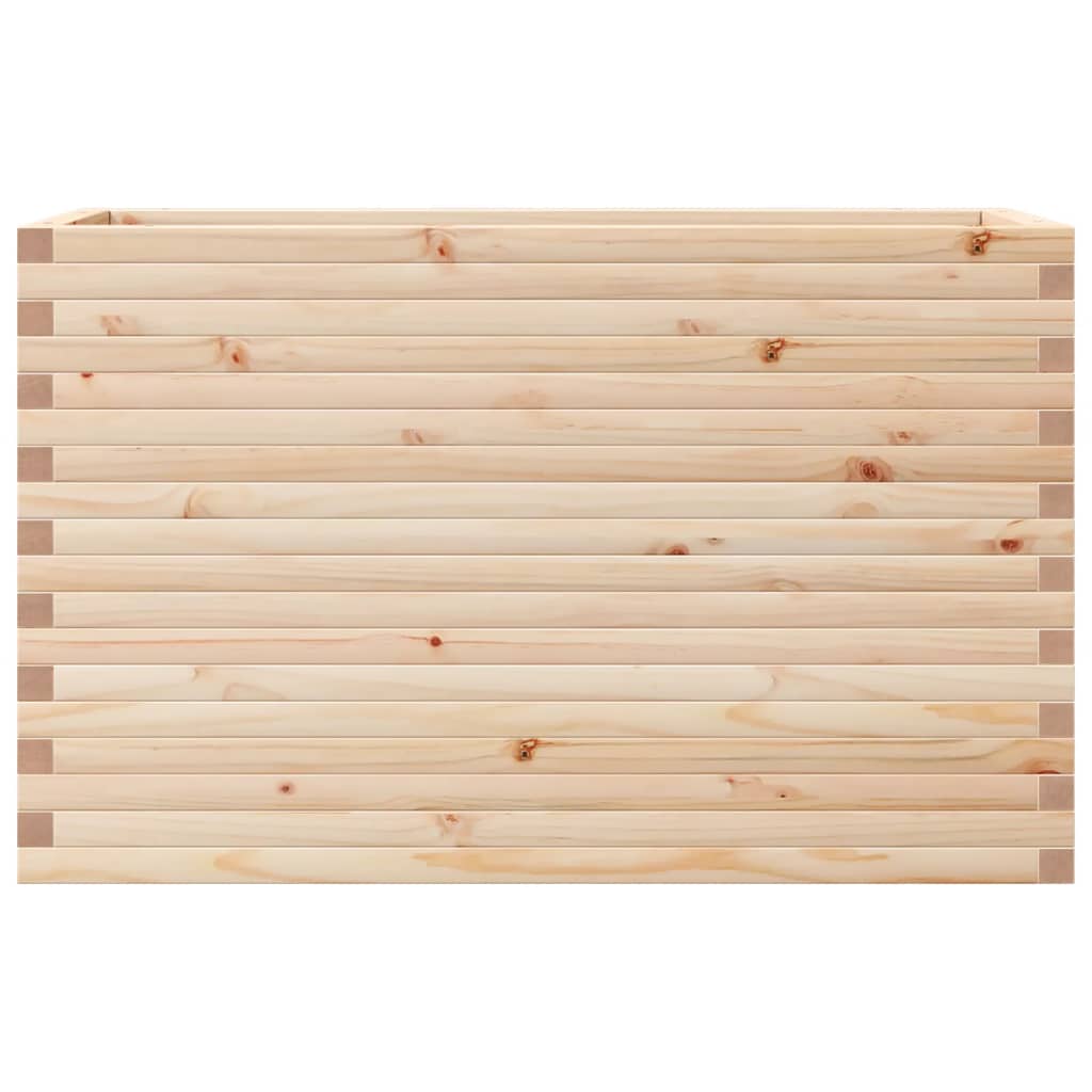 vidaXL Jardinera madera maciza de pino 110x40x68,5 cm