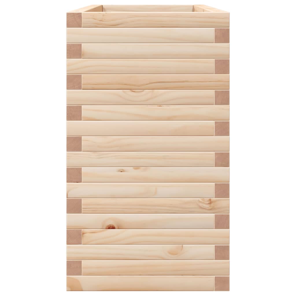 vidaXL Jardinera madera maciza de pino 110x40x68,5 cm