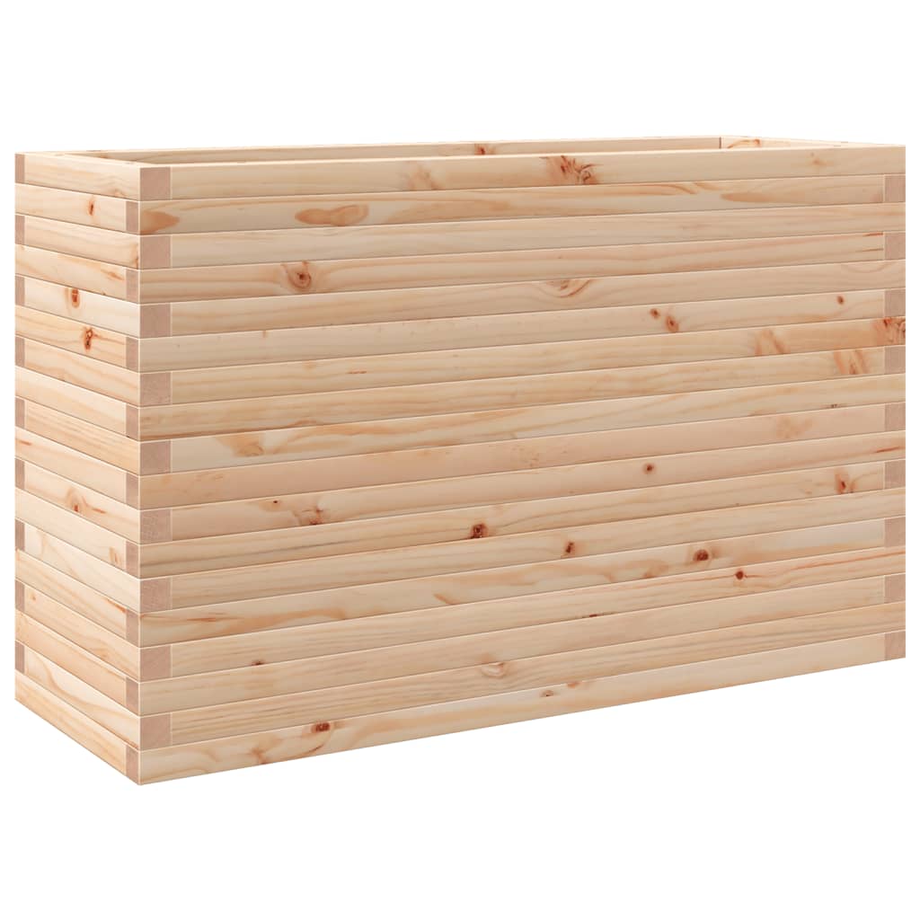 vidaXL Jardinera madera maciza de pino 110x40x68,5 cm