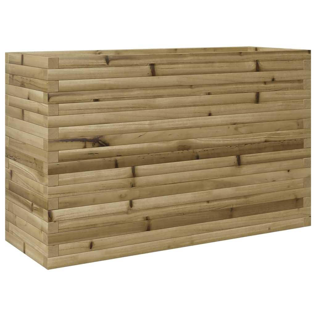 vidaXL Jardinera madera de pino impregnada 110x40x68,5 cm