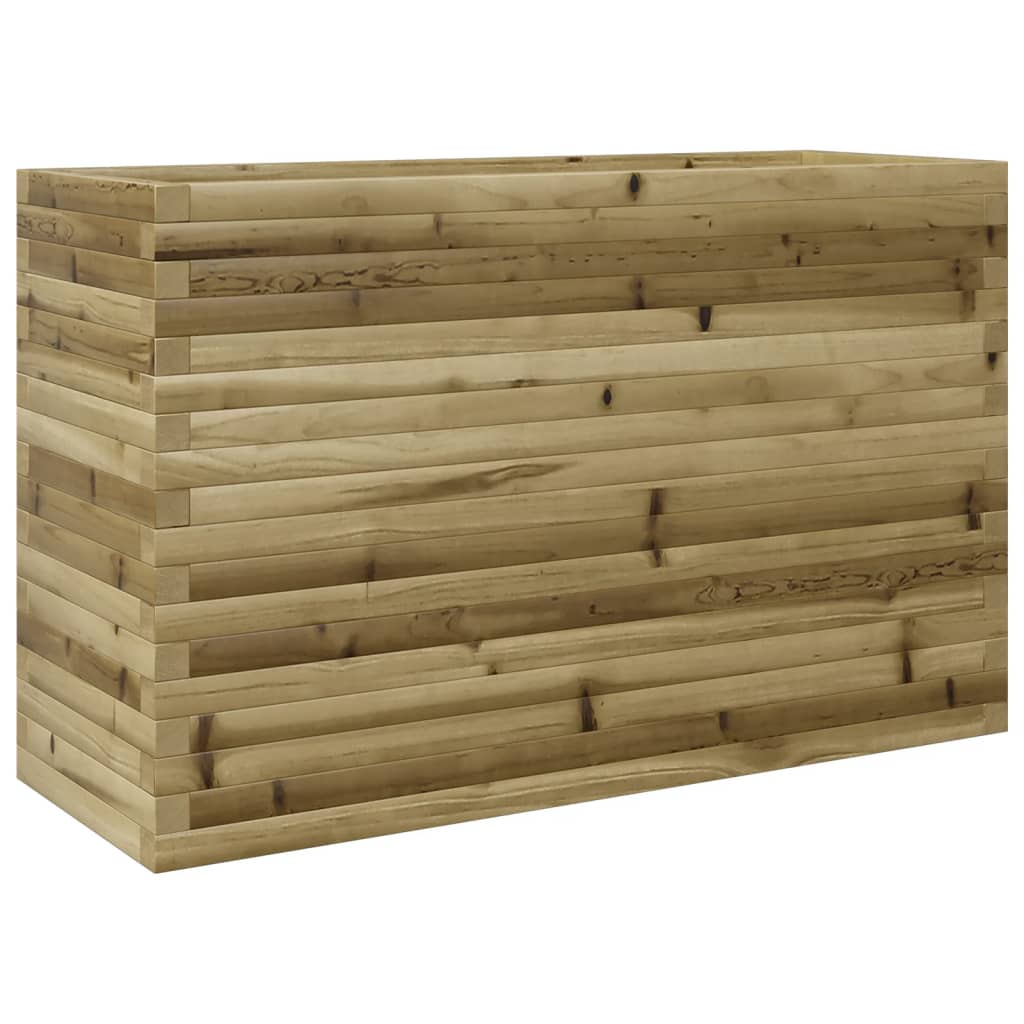 vidaXL Jardinera madera de pino impregnada 110x40x68,5 cm