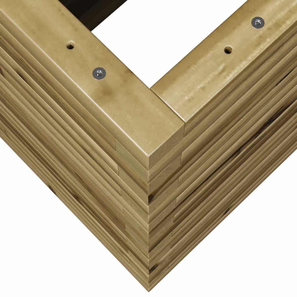 vidaXL Jardinera madera de pino impregnada 110x40x68,5 cm