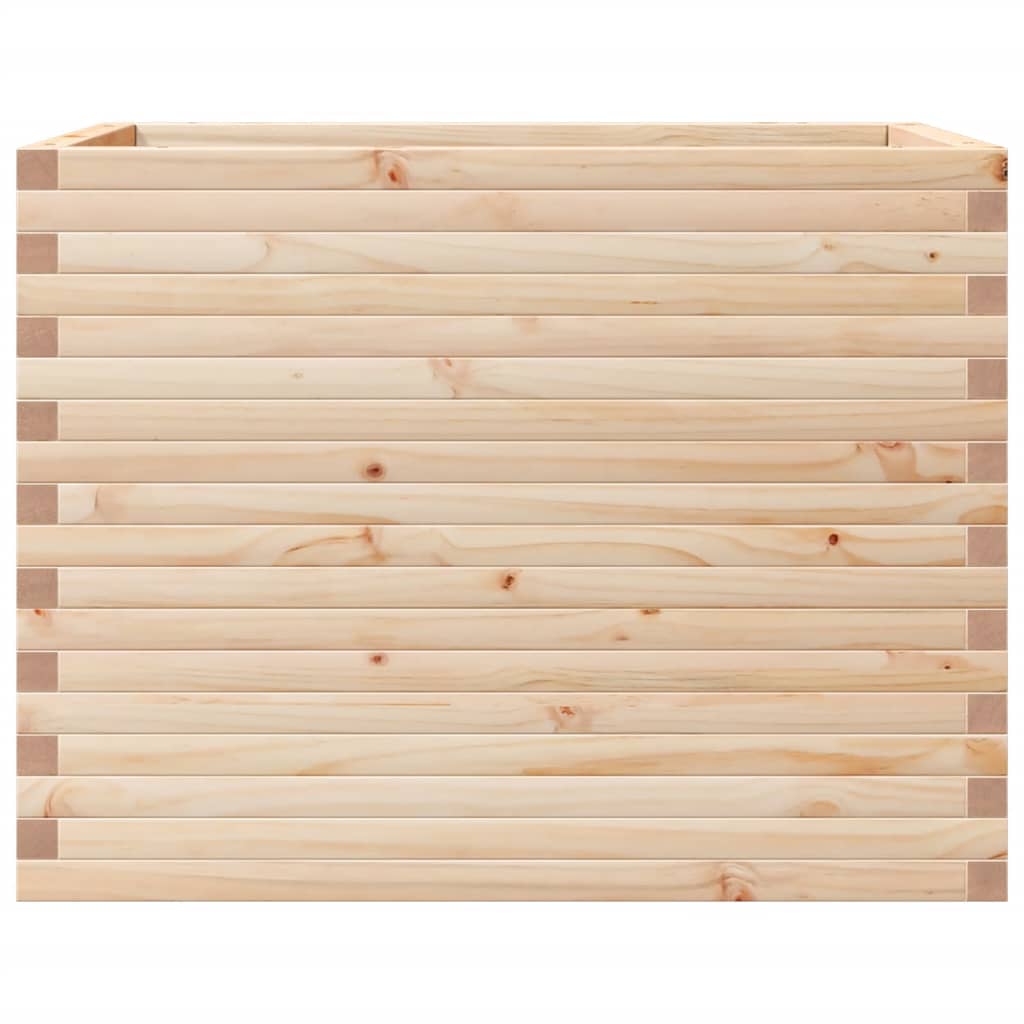 vidaXL Jardinera madera maciza de pino 90x60x68,5 cm