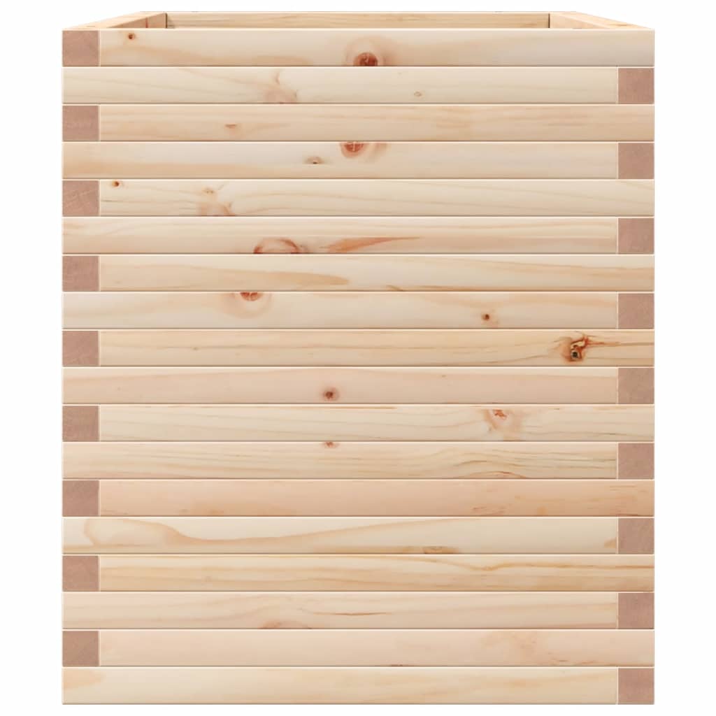 vidaXL Jardinera madera maciza de pino 90x60x68,5 cm