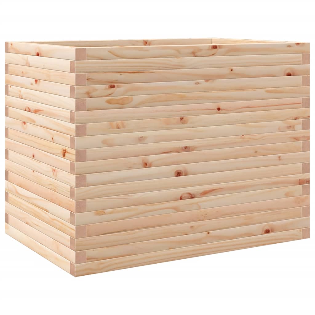 vidaXL Jardinera madera maciza de pino 90x60x68,5 cm