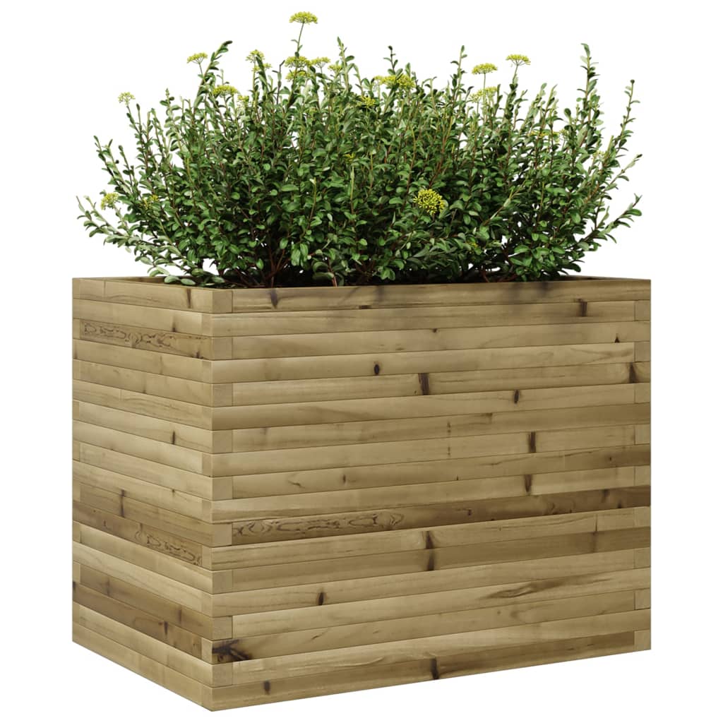 vidaXL Jardinera madera de pino impregnada 90x60x68,5 cm