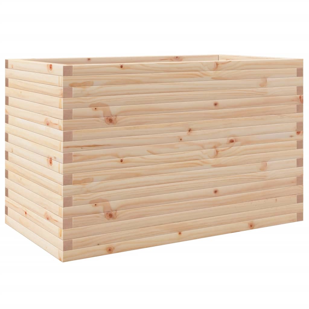 vidaXL Jardinera madera maciza de pino 110x60x68,5 cm