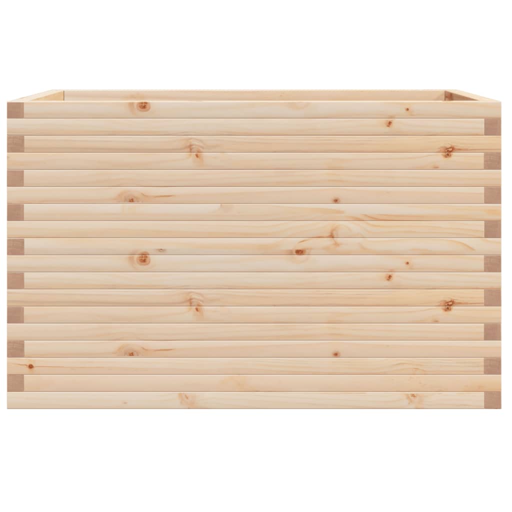 vidaXL Jardinera madera maciza de pino 110x60x68,5 cm