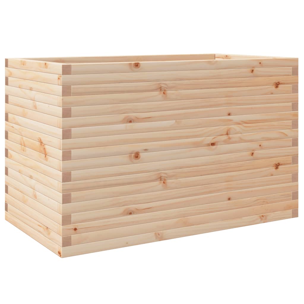 vidaXL Jardinera madera maciza de pino 110x60x68,5 cm