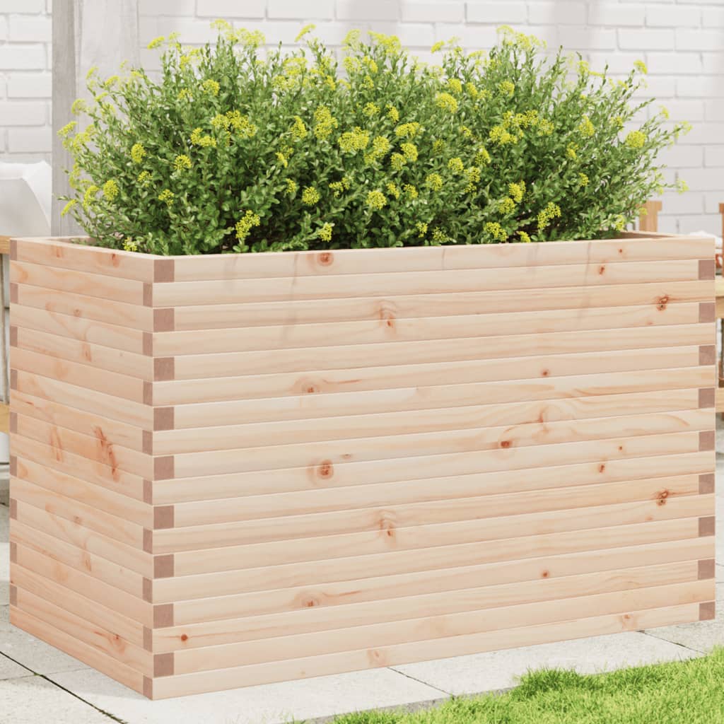 vidaXL Jardinera madera maciza de pino 110x60x68,5 cm