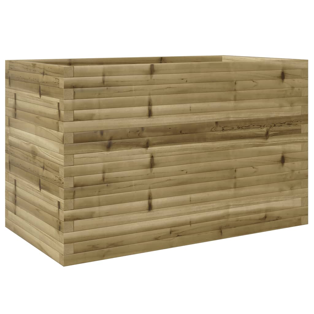 vidaXL Jardinera madera de pino impregnada 110x60x68,5 cm