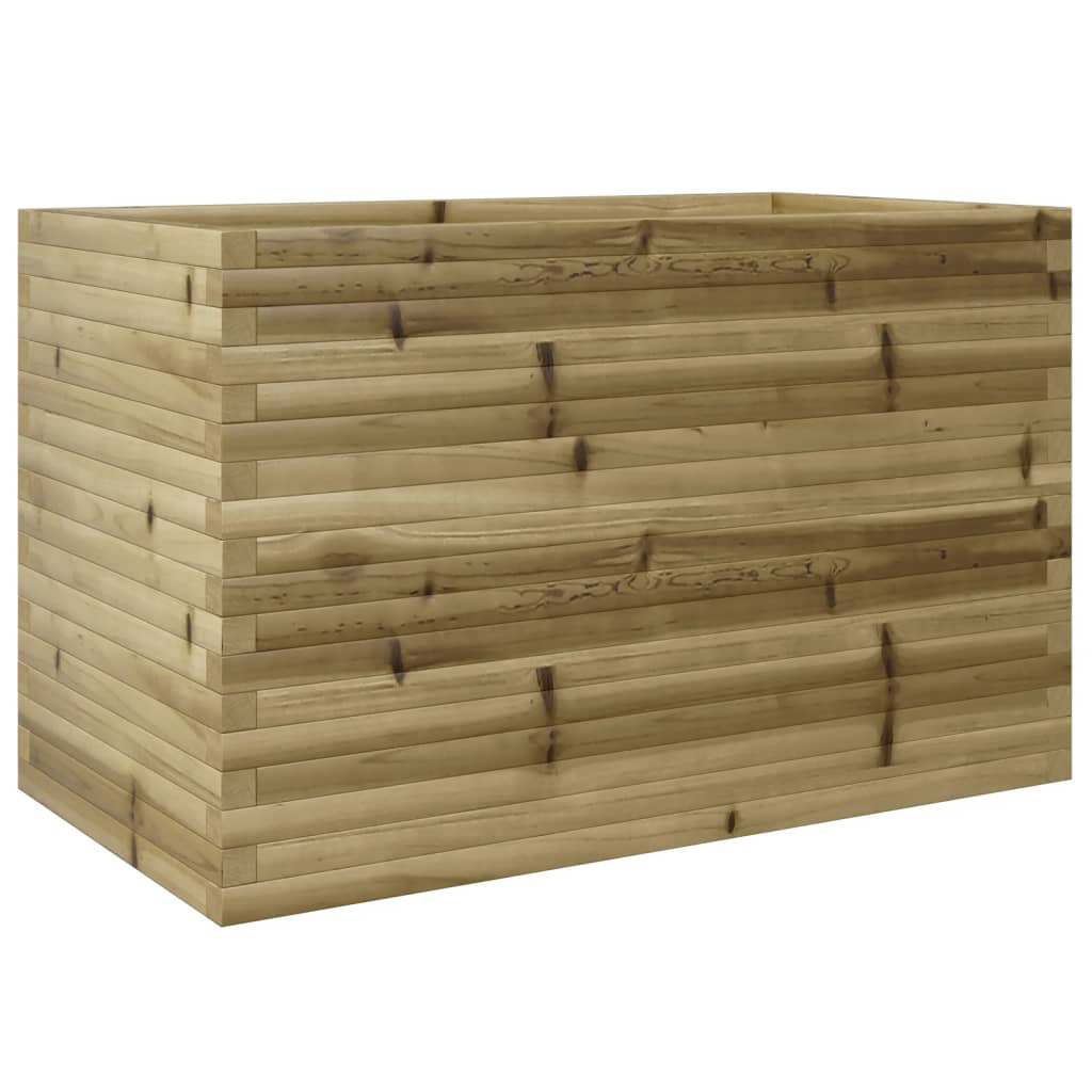 vidaXL Jardinera madera de pino impregnada 110x60x68,5 cm