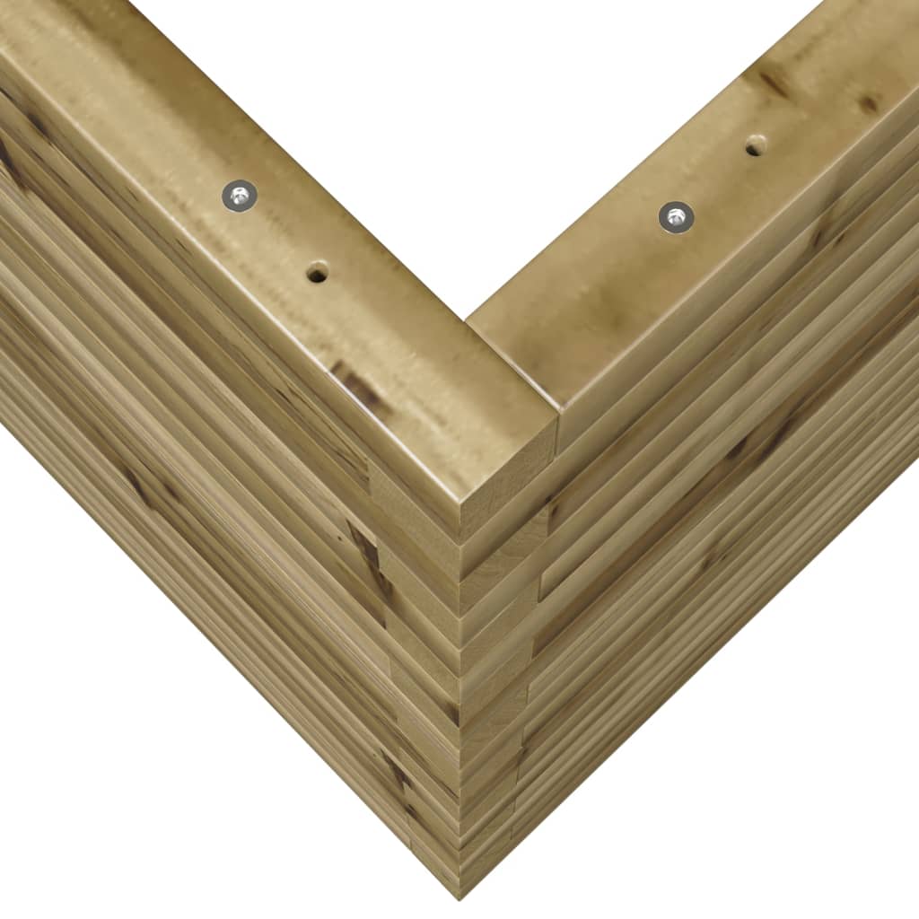 vidaXL Jardinera madera de pino impregnada 110x60x68,5 cm