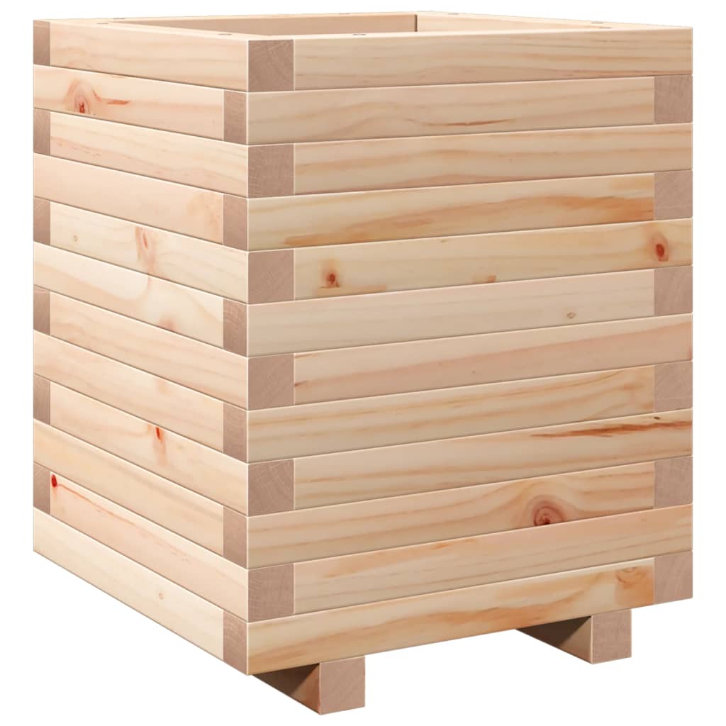 vidaXL Jardinera madera maciza de pino 40x40x49,5 cm