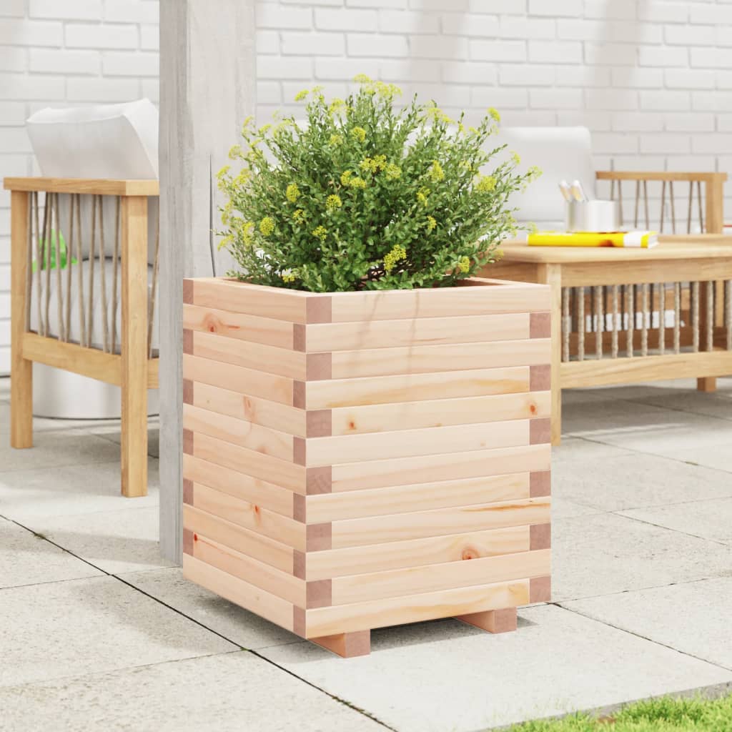 vidaXL Jardinera madera maciza de pino 40x40x49,5 cm