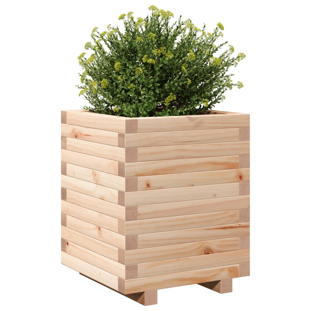 vidaXL Jardinera madera maciza de pino 40x40x49,5 cm