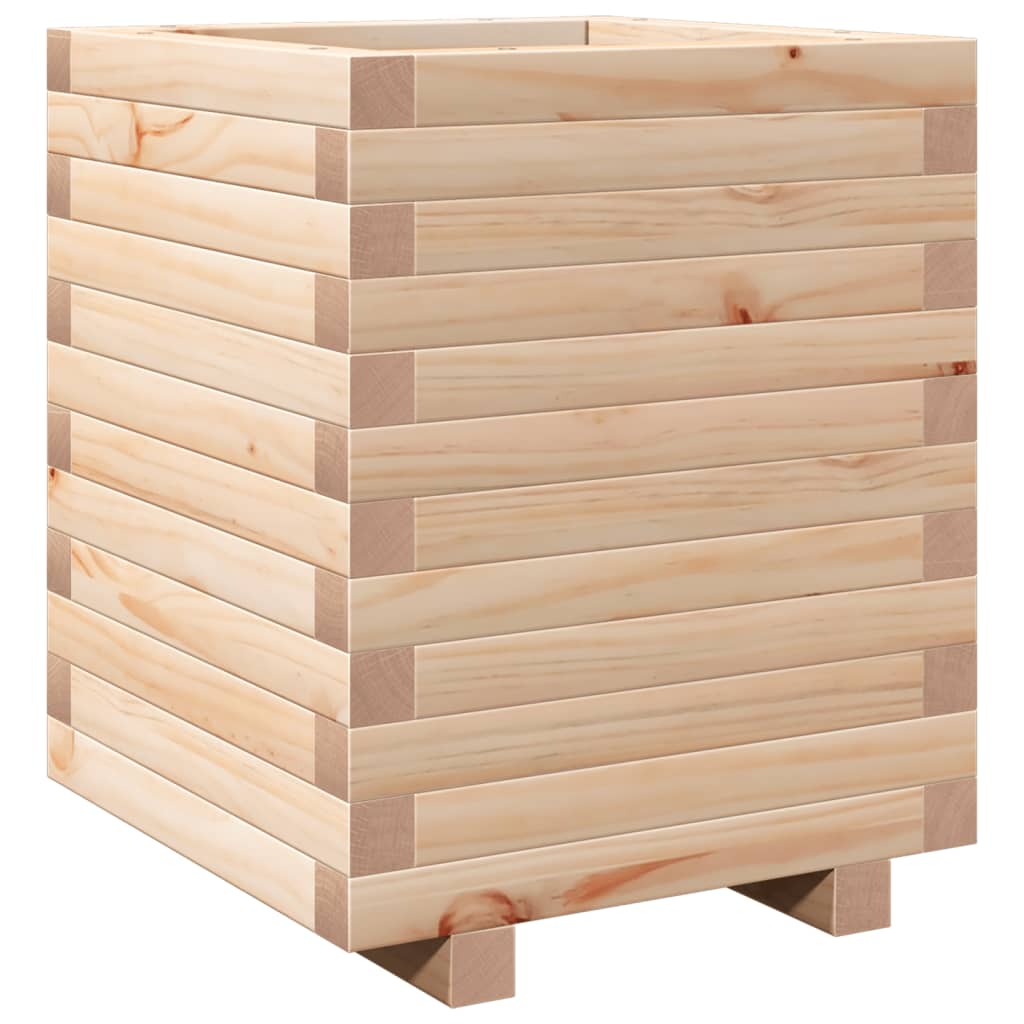 vidaXL Jardinera madera maciza de pino 40x40x49,5 cm