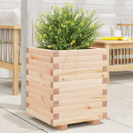 vidaXL Jardinera madera maciza de pino 40x40x49,5 cm