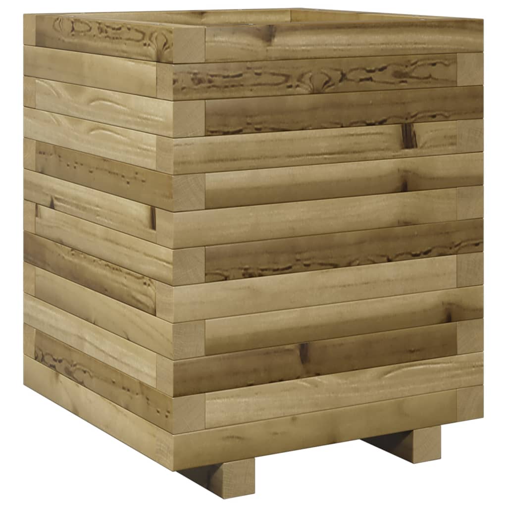 vidaXL Jardinera madera de pino impregnada 40x40x49,5 cm