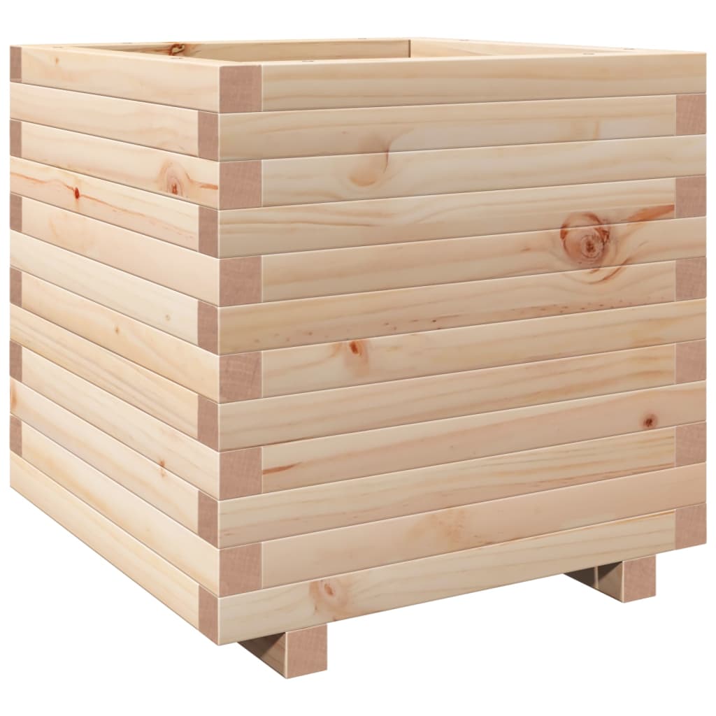 vidaXL Jardinera madera maciza de pino 50x50x49,5 cm