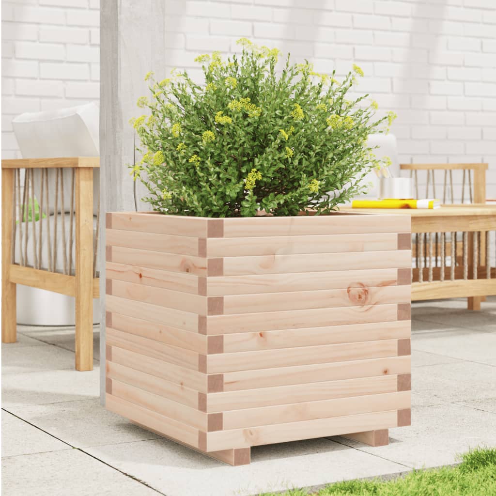 vidaXL Jardinera madera maciza de pino 50x50x49,5 cm