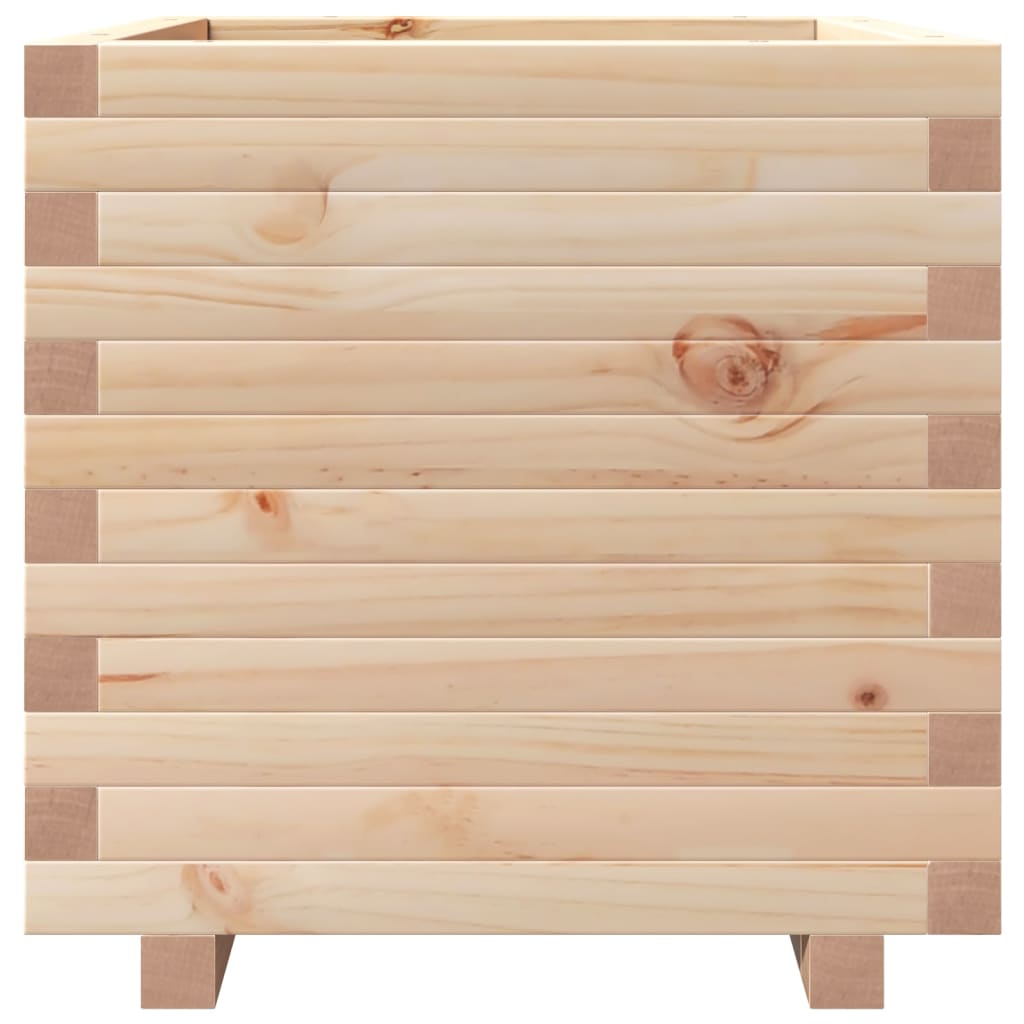 vidaXL Jardinera madera maciza de pino 50x50x49,5 cm