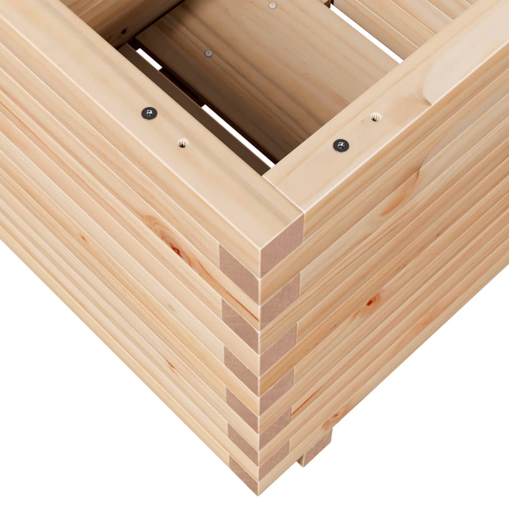 vidaXL Jardinera madera maciza de pino 50x50x49,5 cm