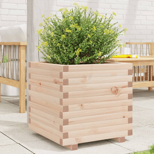 vidaXL Jardinera madera maciza de pino 50x50x49,5 cm