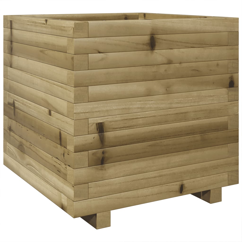 vidaXL Jardinera madera de pino impregnada 50x50x49,5 cm