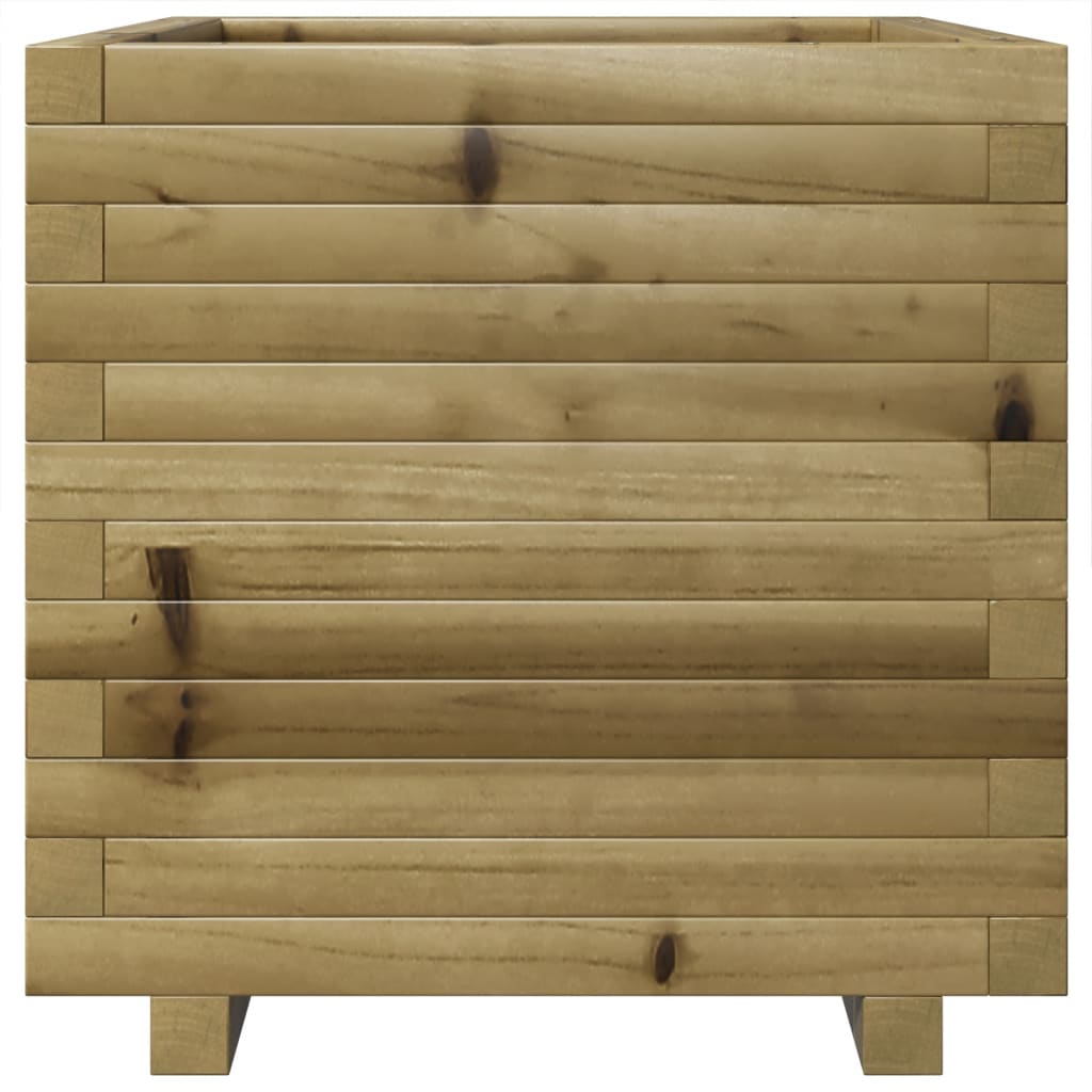 vidaXL Jardinera madera de pino impregnada 50x50x49,5 cm