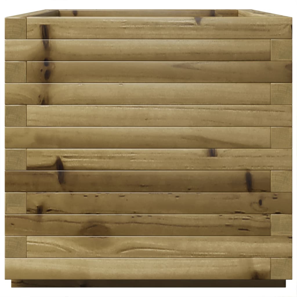 vidaXL Jardinera madera de pino impregnada 50x50x49,5 cm