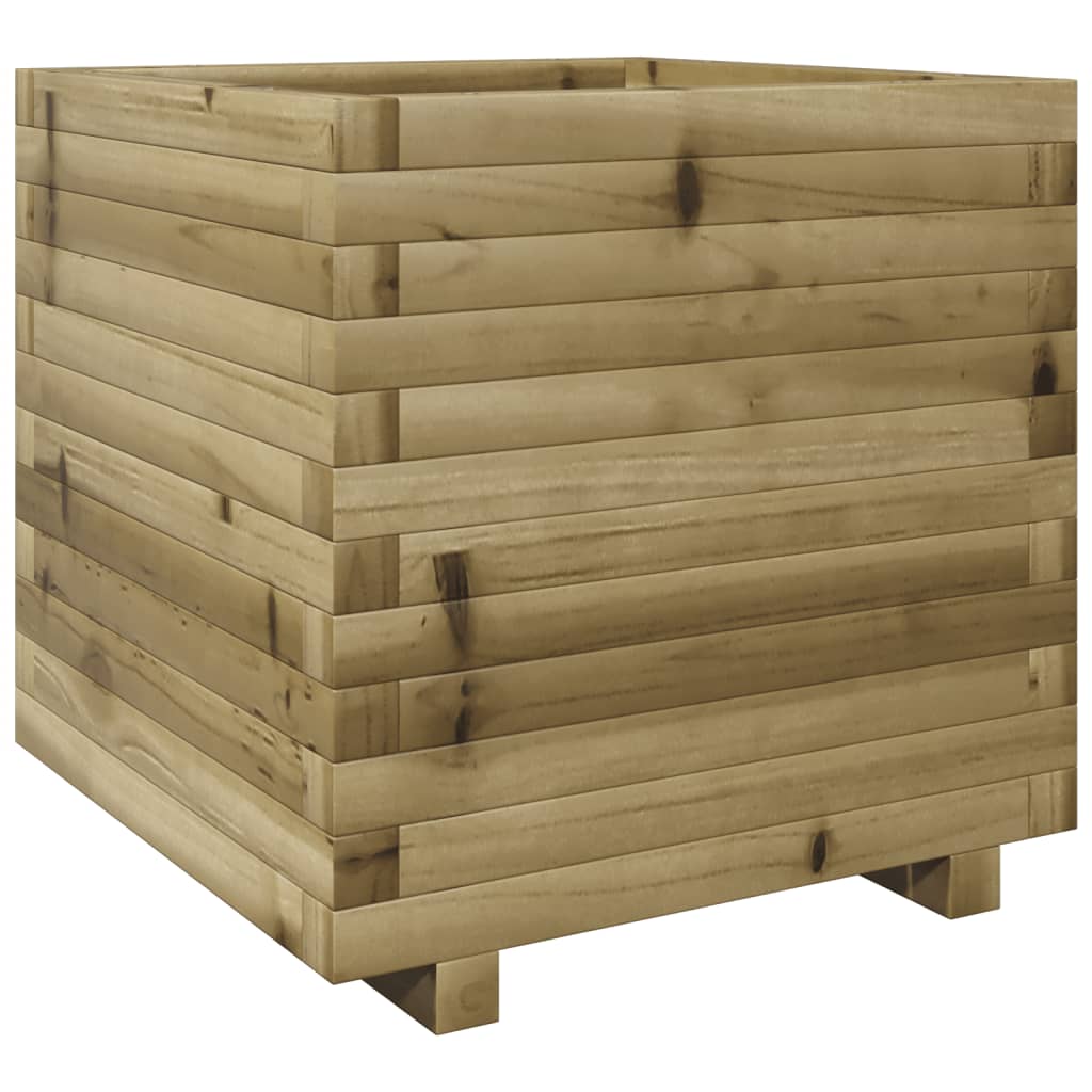 vidaXL Jardinera madera de pino impregnada 50x50x49,5 cm