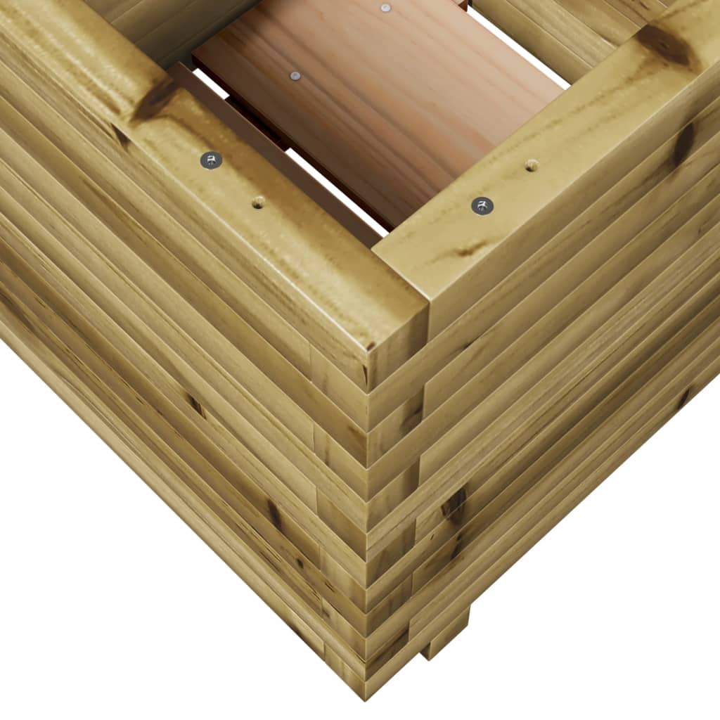 vidaXL Jardinera madera de pino impregnada 50x50x49,5 cm