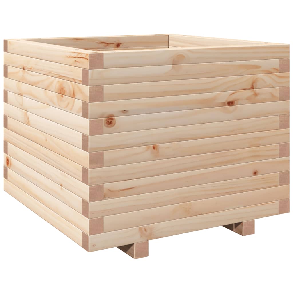 vidaXL Jardinera madera maciza de pino 60x60x49,5 cm