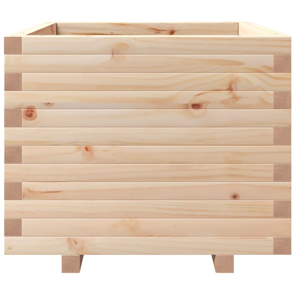 vidaXL Jardinera madera maciza de pino 60x60x49,5 cm